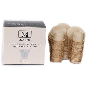 Natural brown coffee filter for reusable kcup.